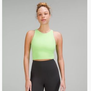 Align High Neck Tank Top - Scream Green Light